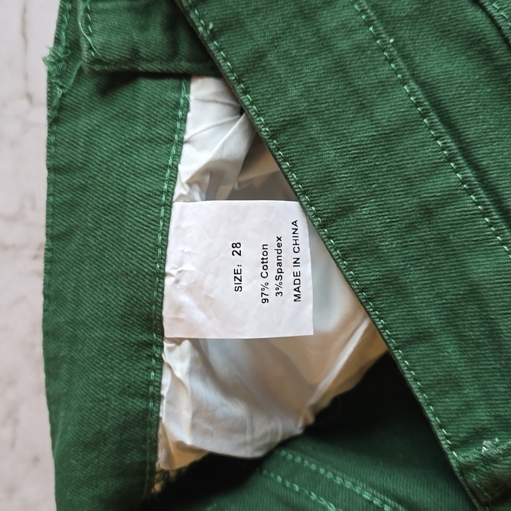 Men's green jeans skinny fit size 28 - Picture 4 of 4